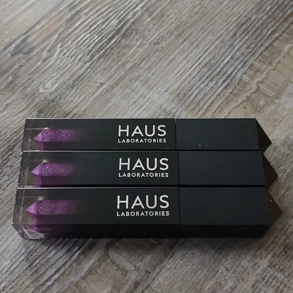 HAUS LABORATORIES by Lady Gaga: LE RIOT LIP GLOSS, Violet Disco (Set of 3) New